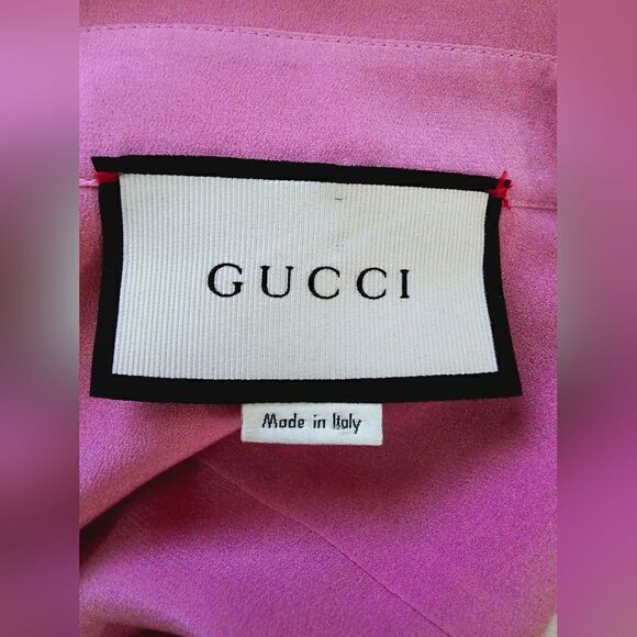 GUCCI BLOUSE PINK  GORGEOUS - Picture 11 of 11
